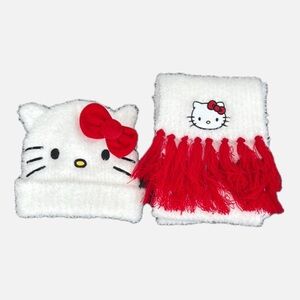 Hello Kitty Hat and Scarf Set